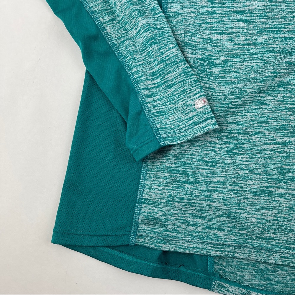 Danskin Now Athletic Shirt Womens Large 12-14 Green Long Sleeve - Picture 4 of 8
